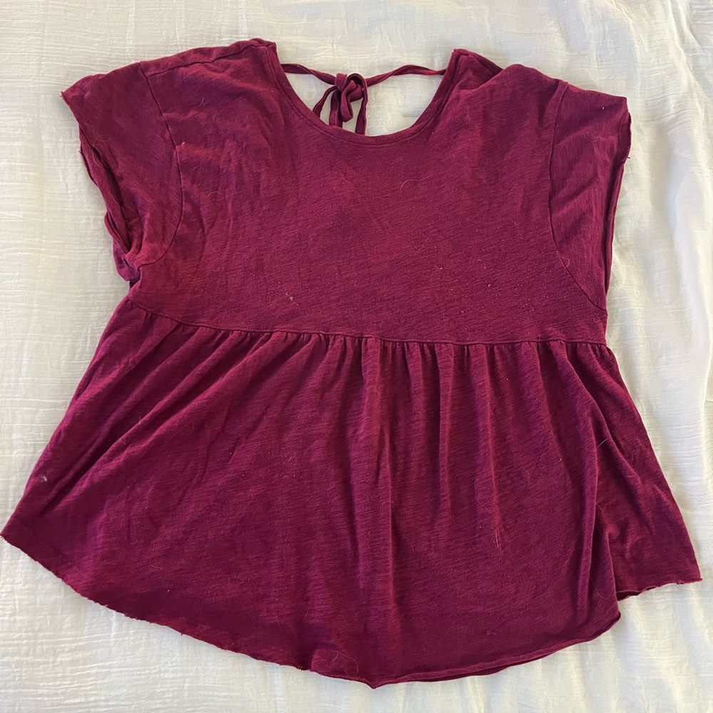 American Eagle back tie baby doll top